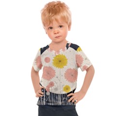 Space Flowers Universe Galaxy Kids  Sports T-shirt