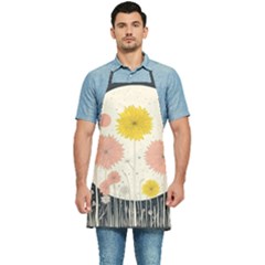 Space Flowers Universe Galaxy Kitchen Apron by Maspions