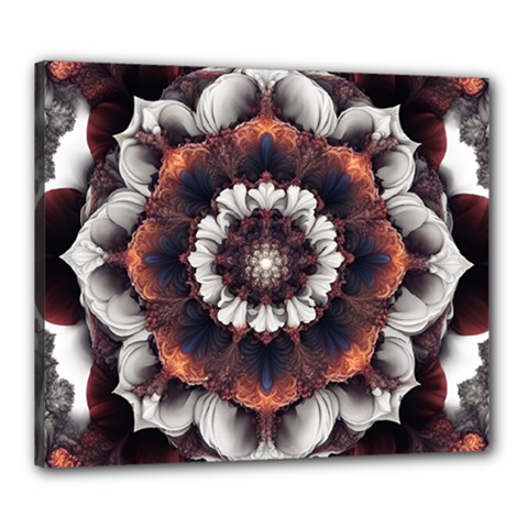 Mandala Design Pattern Canvas 24  X 20  (stretched)