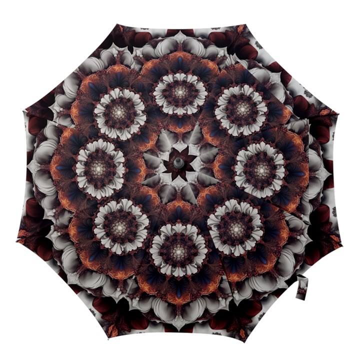 Mandala Design Pattern Hook Handle Umbrellas (Small)