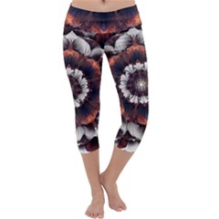 Mandala Design Pattern Capri Yoga Leggings