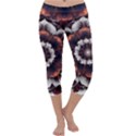 Mandala Design Pattern Capri Yoga Leggings View1