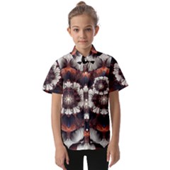 Mandala Design Pattern Kids  Short Sleeve Shirt