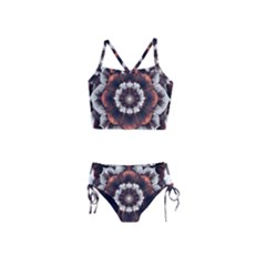 Mandala Design Pattern Girls  Tankini Swimsuit