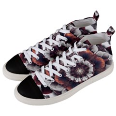 Mandala Design Pattern Men s Mid-top Canvas Sneakers