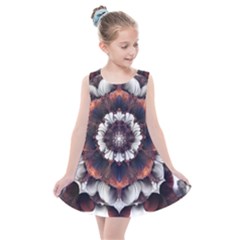 Mandala Design Pattern Kids  Summer Dress