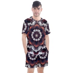 Mandala Design Pattern Men s Mesh T-shirt And Shorts Set