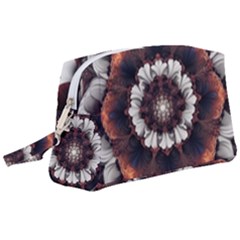 Mandala Design Pattern Wristlet Pouch Bag (large)