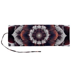 Mandala Design Pattern Roll Up Canvas Pencil Holder (m)