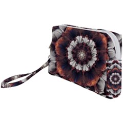 Mandala Design Pattern Wristlet Pouch Bag (small)