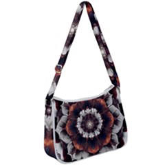 Mandala Design Pattern Zip Up Shoulder Bag