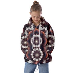 Mandala Design Pattern Kids  Oversized Hoodie by Maspions