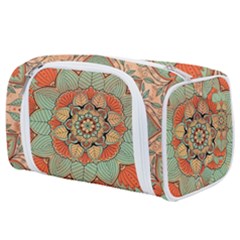 Mandala Floral Decorative Flower Toiletries Pouch