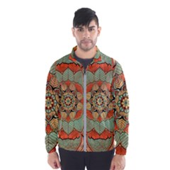 Mandala Floral Decorative Flower Men s Windbreaker