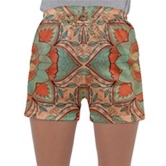 Mandala Floral Decorative Flower Sleepwear Shorts