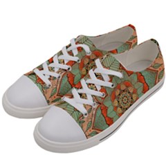 Mandala Floral Decorative Flower Women s Low Top Canvas Sneakers