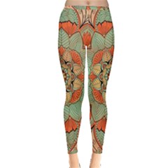 Mandala Floral Decorative Flower Inside Out Leggings