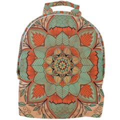 Mandala Floral Decorative Flower Mini Full Print Backpack by Maspions