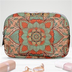 Mandala Floral Decorative Flower Make Up Pouch (small) by Maspions