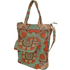 Mandala Floral Decorative Flower Shoulder Tote Bag by Maspions