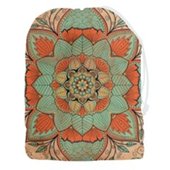 Mandala Floral Decorative Flower Drawstring Pouch (3xl) by Maspions