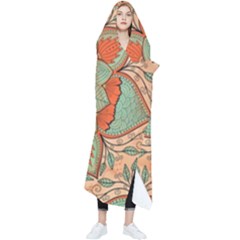 Mandala Floral Decorative Flower Wearable Blanket