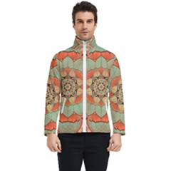 Mandala Floral Decorative Flower Men s Bomber Jacket