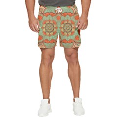 Mandala Floral Decorative Flower Men s Runner Shorts by Maspions