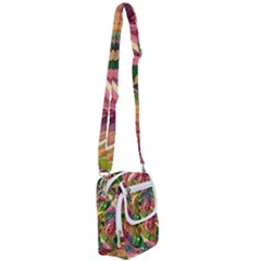 Monstera Colorful Leaves Foliage Shoulder Strap Belt Bag