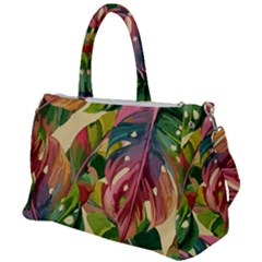 Monstera Colorful Leaves Foliage Duffel Travel Bag