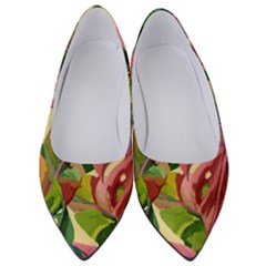 Monstera Colorful Leaves Foliage Women s Low Heels