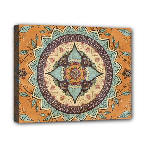 Mandala Floral Decorative Flower Canvas 10  X 8  (stretched)