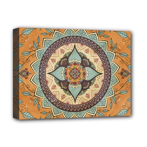 Mandala Floral Decorative Flower Deluxe Canvas 16  X 12  (stretched) 