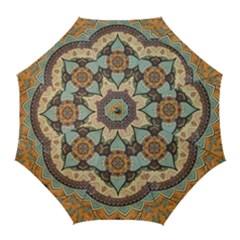 Mandala Floral Decorative Flower Golf Umbrellas