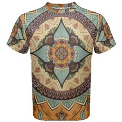 Mandala Floral Decorative Flower Men s Cotton T-shirt