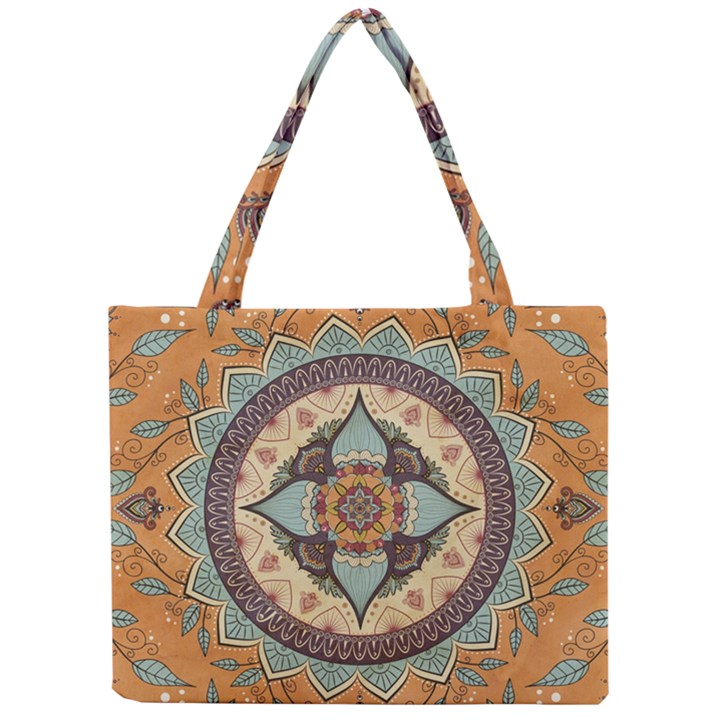 Mandala Floral Decorative Flower Mini Tote Bag