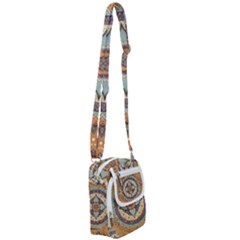 Mandala Floral Decorative Flower Shoulder Strap Belt Bag