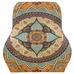 Mandala Floral Decorative Flower Car Seat Back Cushion  by Maspions