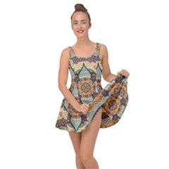 Mandala Floral Decorative Flower Inside Out Casual Dress