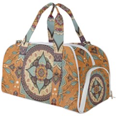 Mandala Floral Decorative Flower Burner Gym Duffel Bag