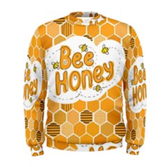 Bee Honey Honeycomb Hexagon Men s Sweatshirt