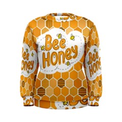 Bee Honey Honeycomb Hexagon Women s Sweatshirt