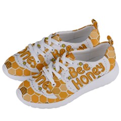 Bee Honey Honeycomb Hexagon Women s Lightweight Sports Shoes by Maspions