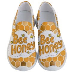 Bee Honey Honeycomb Hexagon Men s Lightweight Slip Ons by Maspions