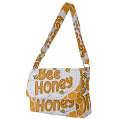 Bee Honey Honeycomb Hexagon Full Print Messenger Bag (s)