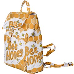 Bee Honey Honeycomb Hexagon Buckle Everyday Backpack