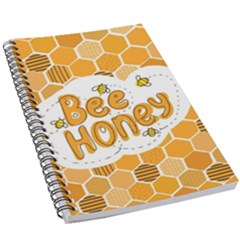 Bee Honey Honeycomb Hexagon 5 5  X 8 5  Notebook by Maspions