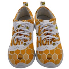 Bee Honey Honeycomb Hexagon Mens Athletic Shoes by Maspions