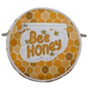 Bee Honey Honeycomb Hexagon Crossbody Circle Bag View2