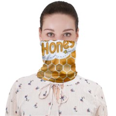 Bee Honey Honeycomb Hexagon Face Covering Bandana (adult) by Maspions